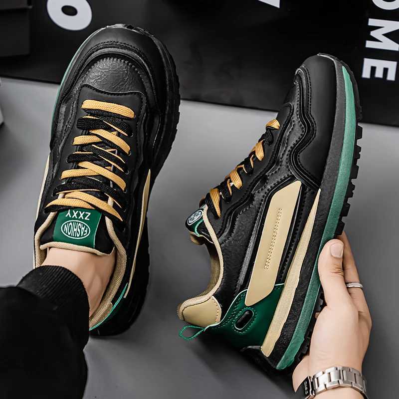 Mens Thick Sole Casual Sports Shoes Four Seasons New Soft Soles NonSlip Outdoor Running Shoes Walking Shoes Students Sneakers Z250905