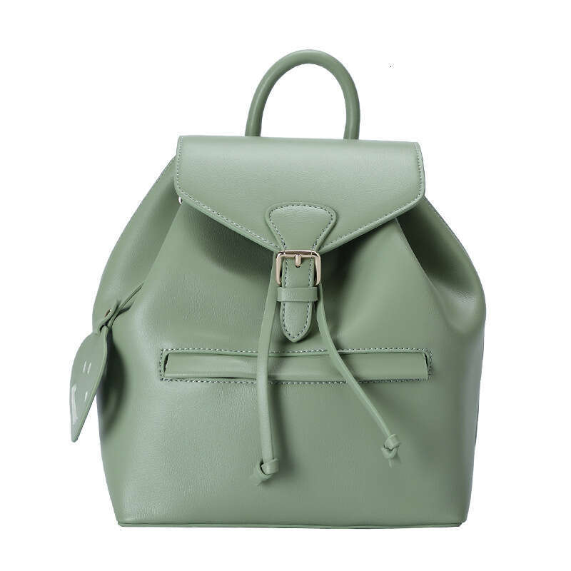 2022 Summer New Simple Solid Color Small Backpack Fashion Casual Women's Double Shoulder Bag Age-Reducing