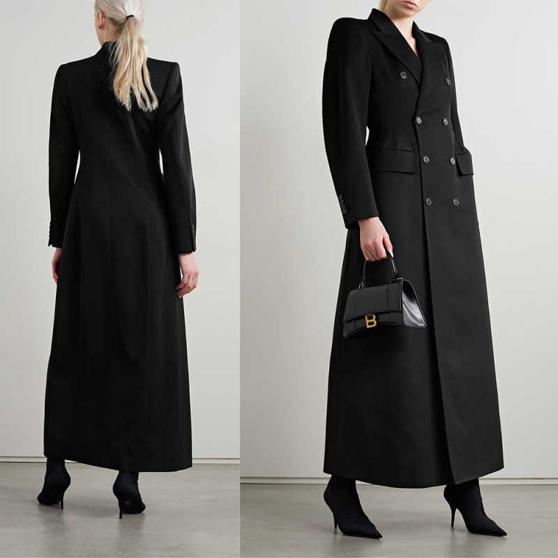 Classic Fit Mother of the Bride Suits Double Breasted Long Sleeve Women Business Blazer Peaked Lapel Formal Work Wear Customized