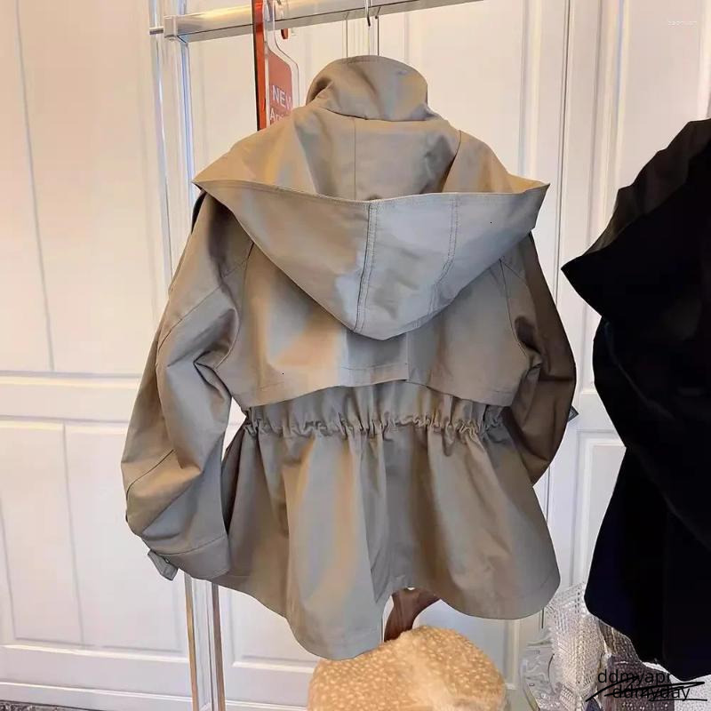Women's Jackets Long-Sleeved Casual Short Trench Waist Party Design Jacket Chic Girls Comfortable Fashion Korean Vintage Tops For Women ddmyday d