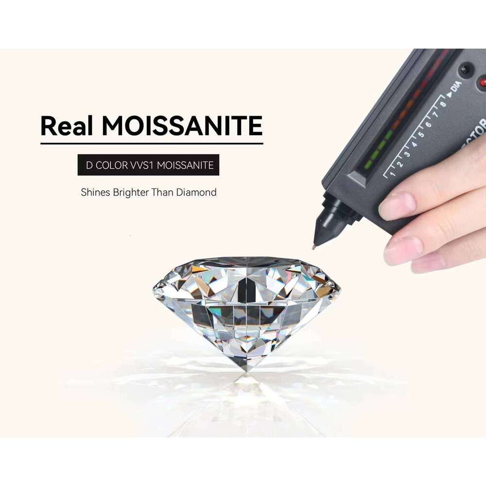 Sier Link Chain VVS D Color Moissanite Jewelry Necklace Custom Clover Cuban Hip Hop Ice Style for Men