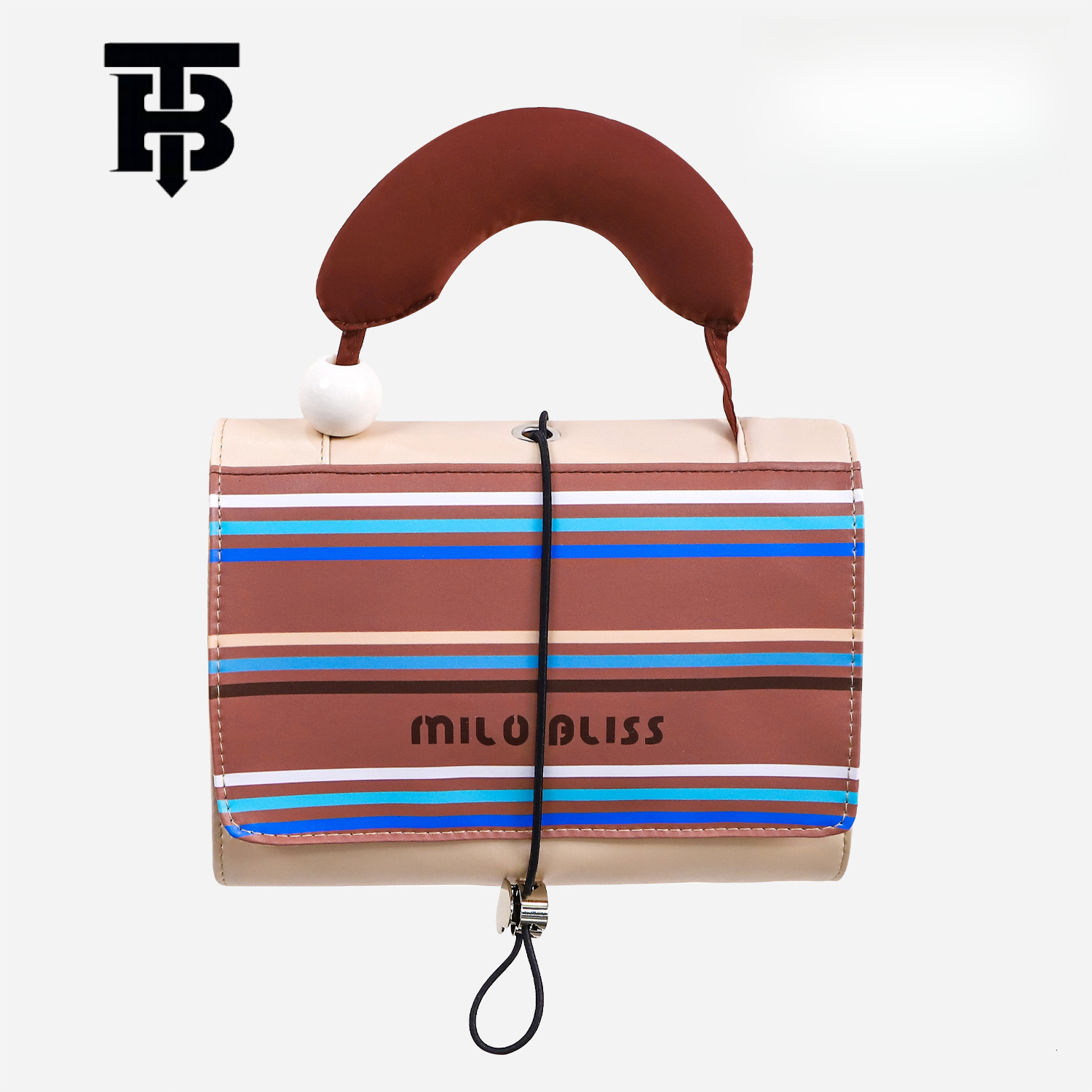 TB BHULAMTE New Designer s bag Style Handheld Color-Block Makeup Bag Large Capacity PU Leather Cosmetic Organizer Portable Travel Storage Toiletry Bag