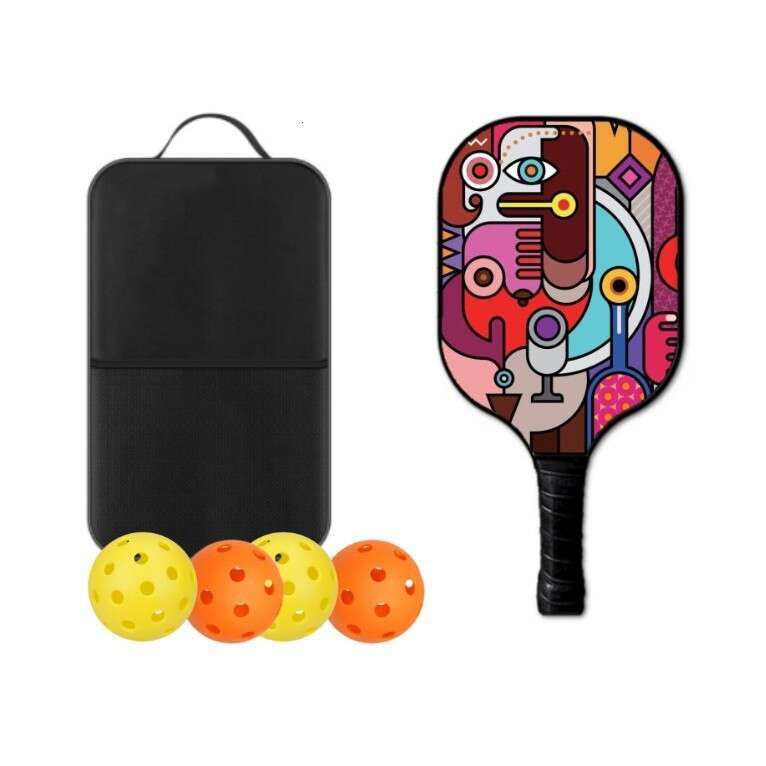 Indoor Outdoor Training Entertainment Fiberglass Pickleball Glass Fiber Pickle Hole Paddle Carbon fiber pickleball paddle
