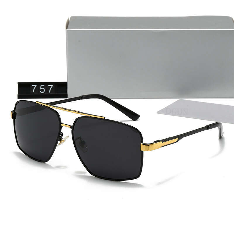 New Polarized Square Frame Men's Fashion Trend Casual Sunglasses Driving Outdoor Glasses 757 2b0
