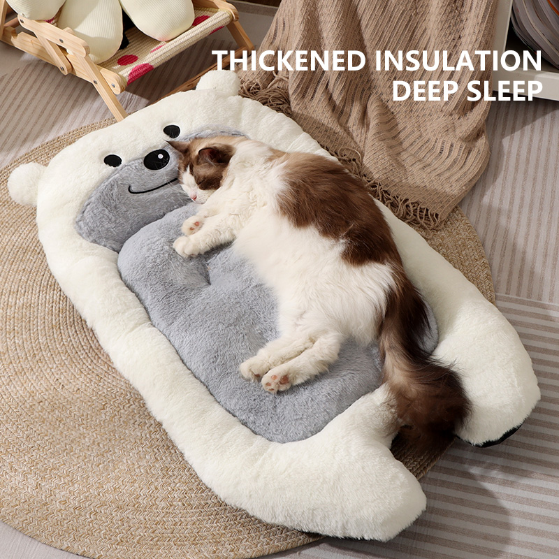 White Cat nest all seasons universal sofa bed cat sleeping nest winter warm winter pet supplies pet sleeping mat cat mat