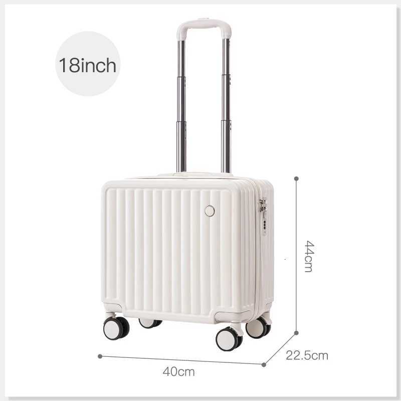 18 inches Travel Luggage Airline Cute Suitcase Password Box Silent Wheel Lightweight Chassis Mounted Universal Z250905
