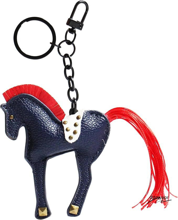 Keychains In Leather Horse Bag Charm Rope Bow ddmyday Accessories Pendant Creative Ornament Gift
