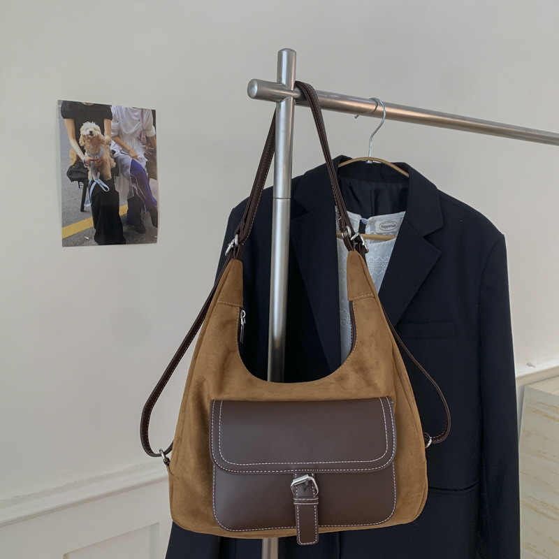 Autumn Arrival Versatile Fashionable Simple And Elegant Casual Tote Trendy Large-Capacity Armpit Shoulder Bag