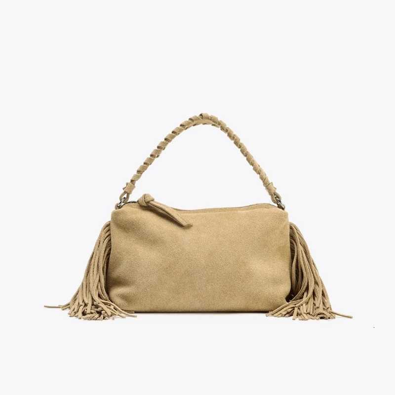 WOMENS MINI SUEDE FRINGED BAG New Designer Small Handbag Spacious Crossbody Bag For Ladies Fashionable Tassel Bag Z250903