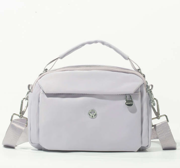 Trendy Women's 2025 New Urban Simple Single Shoulder Crossbody Bag Multi-layer Lightweight Nylon Fabric Casual Handbag for Women