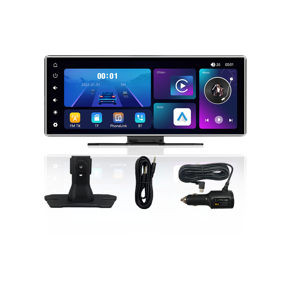 KOWANKIT 11.26 inch Wireless CarPlay Android Auto Touch Screen Plug & Play HD Car Monitor WiFi BT Airplay Universal Fit for Cars H508F