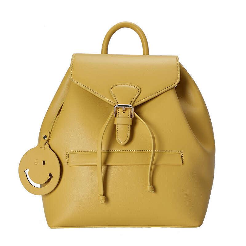 2022 Summer New Simple Solid Color Small Backpack Fashion Casual Women's Double Shoulder Bag Age-Reducing