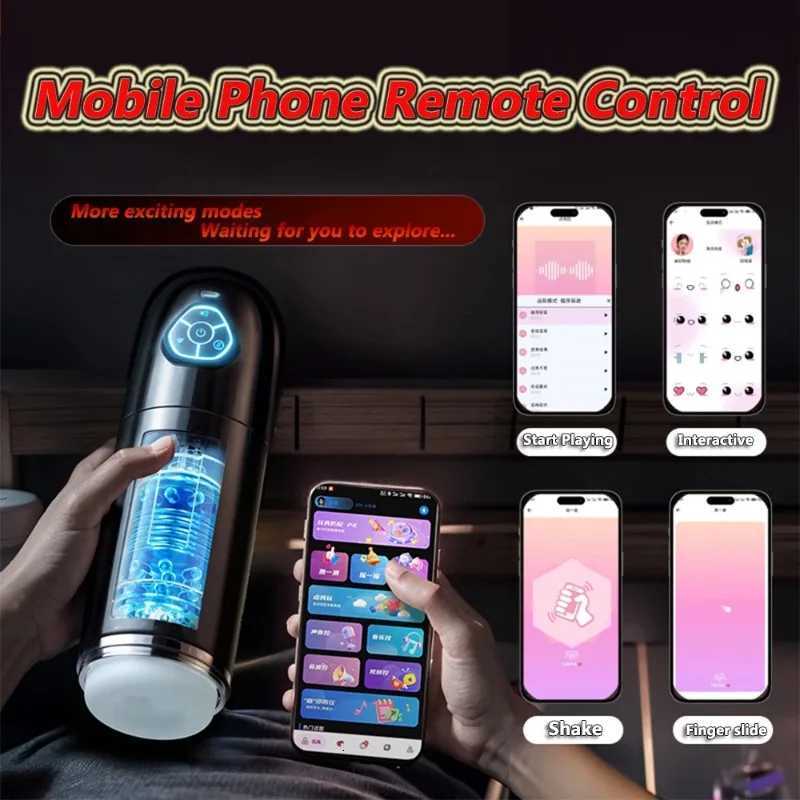Automatic Male Masturbator Cup 10 Thrusting Rotating Modes Pocket Pussy Penis Blowjob Machine Sex Toy For Men Adult SuppliesXJ250905