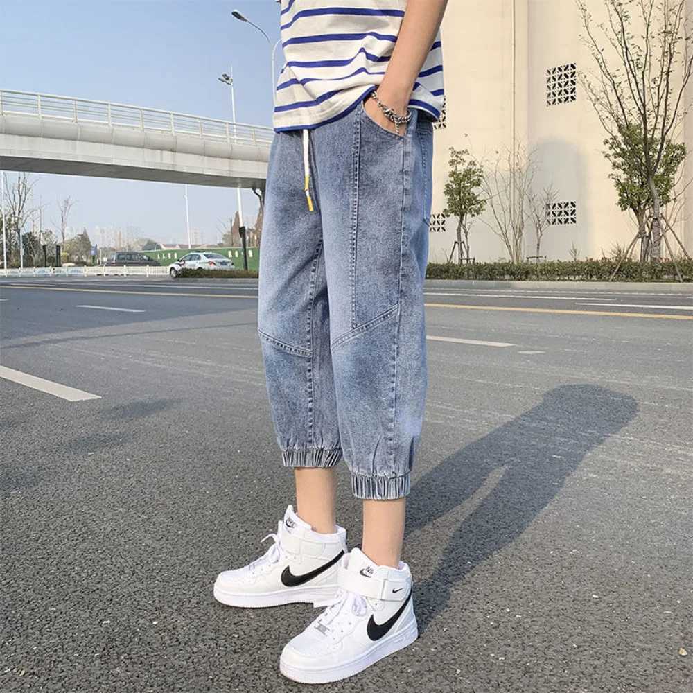 2023 Bermuda Jeans Casual Shorts Men Summer Clothing Male Denim Pant Cotton Long Capris Shores Of Chores pantalones cortos W250905