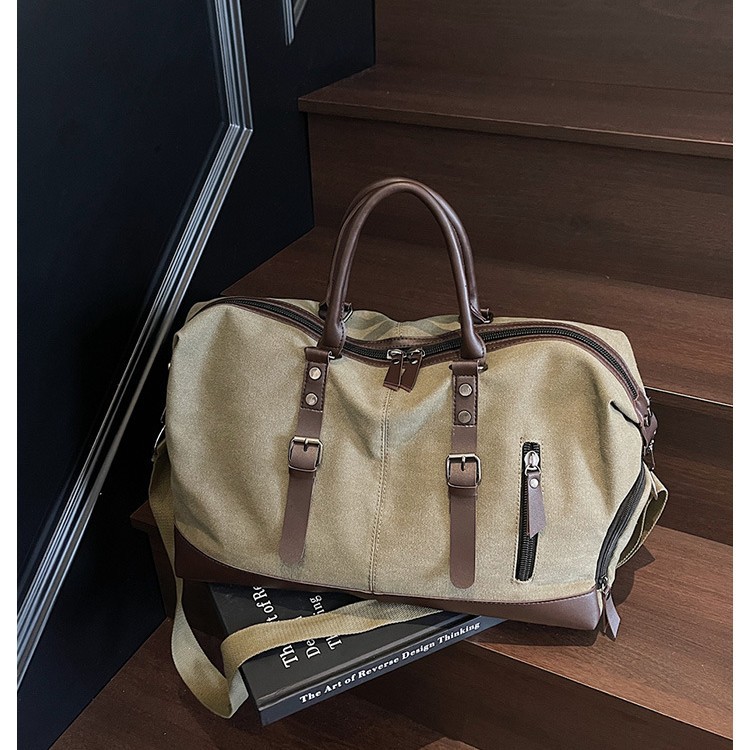 Free shipping womens designer bags black white green New Large Capacity Splicing Canvas Handheld Travel Crossbody Bag