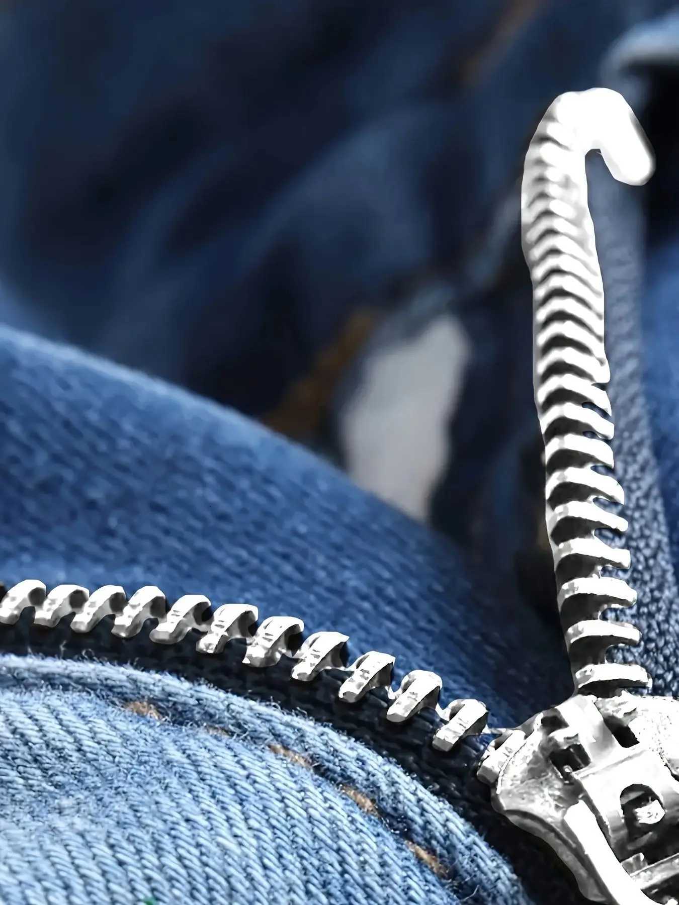 Blue Jeans Mens Casual Straight Washed Soft Cozy Denim Trousers Breathable Fashion Male Clothing 2025 New Elastic Pants W250905