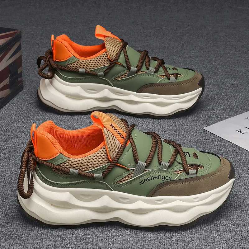 Mens Sneaker Outdoor Mesh Breathable Casual Shoes for Men Sports Shoes Comfortable Platform Shoes Mens Tennis Z250905