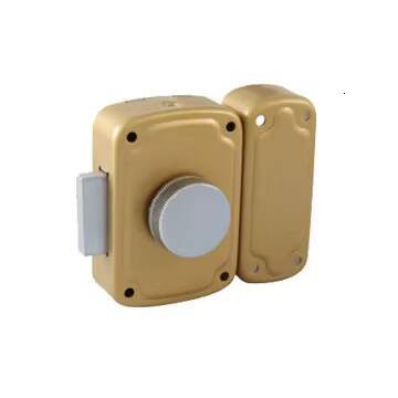 House Security Exterior Lock Knob, 5 Pins, 40mm Solid Cylinder with 3 Brass Keys