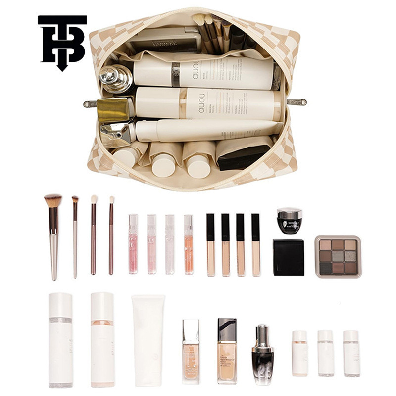TB BHULAMTE Designer Bag Lightweight Makeup Luxury Bag Bag Factory Direct Large Capacity Portable Cosmetic Organizer High Aesthetic Dual Size Travel B
