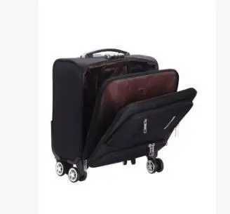 18 Inch Luggage Suitcase Oxford Cabin Boarding Spinner suitcase Men Travel Rolling luggage bag On Wheels Travel Wheeled Suitcase Z250905