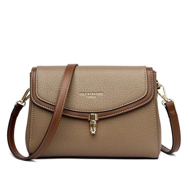 2025 New Fashion Small Crossbody Spring Summer Soft Leather Shoulder Women's Bag with Lock Design