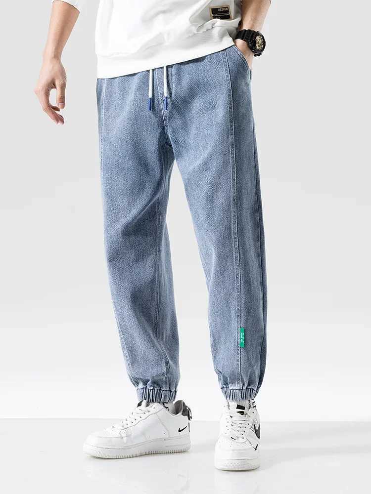 Spring Summer Black Blue Baggy Jeans Men Streetwear Denim Joggers Casual Cotton Harem Pants Jean Trousers Plus Size 6XL 7XL 8XL W250905