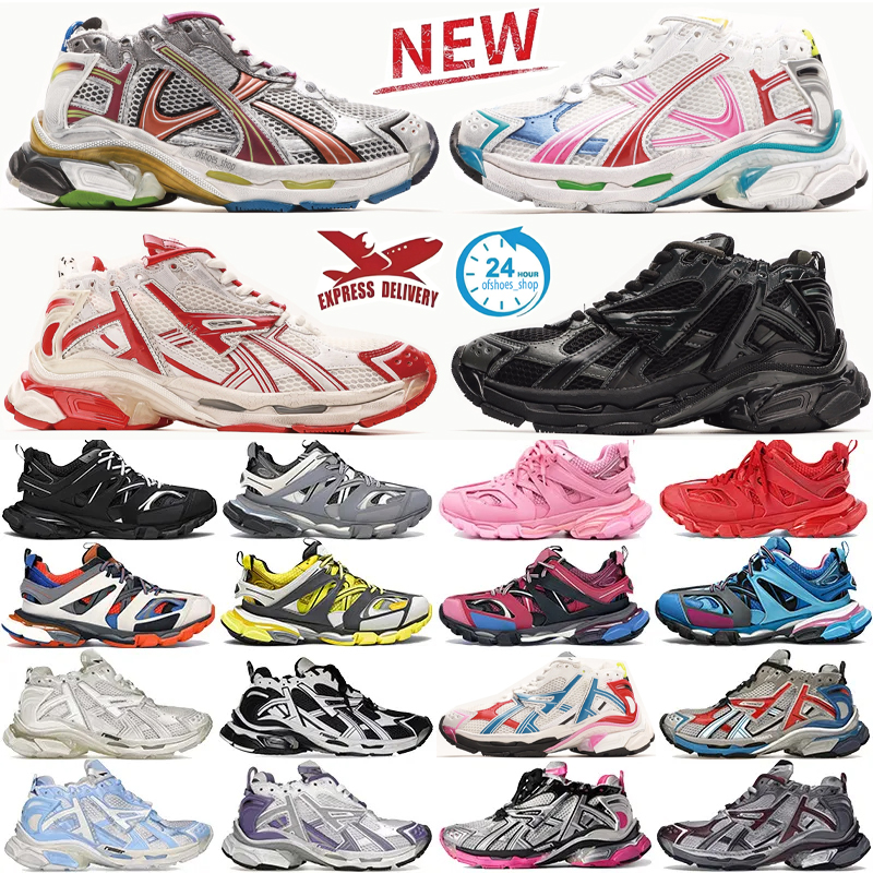 Brand Sneakers Track Runners 7.0 7.5 3.0 Designer Platform All Black White Multicolor Pink Blue Grey Ancien Daddy men women trainers Tennis Shoes