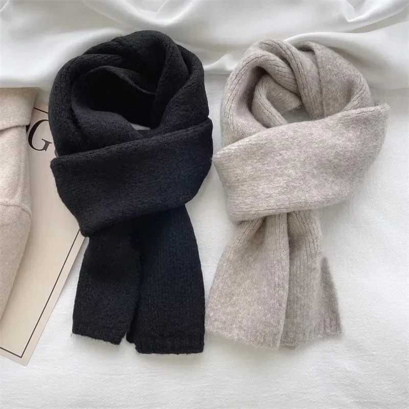 Ladies Cashmere Scarf Women Winter Warm Luxury Solid Color Shl and Wrs Female Warm Thick Wool Neckerchief BlanketXJ250905