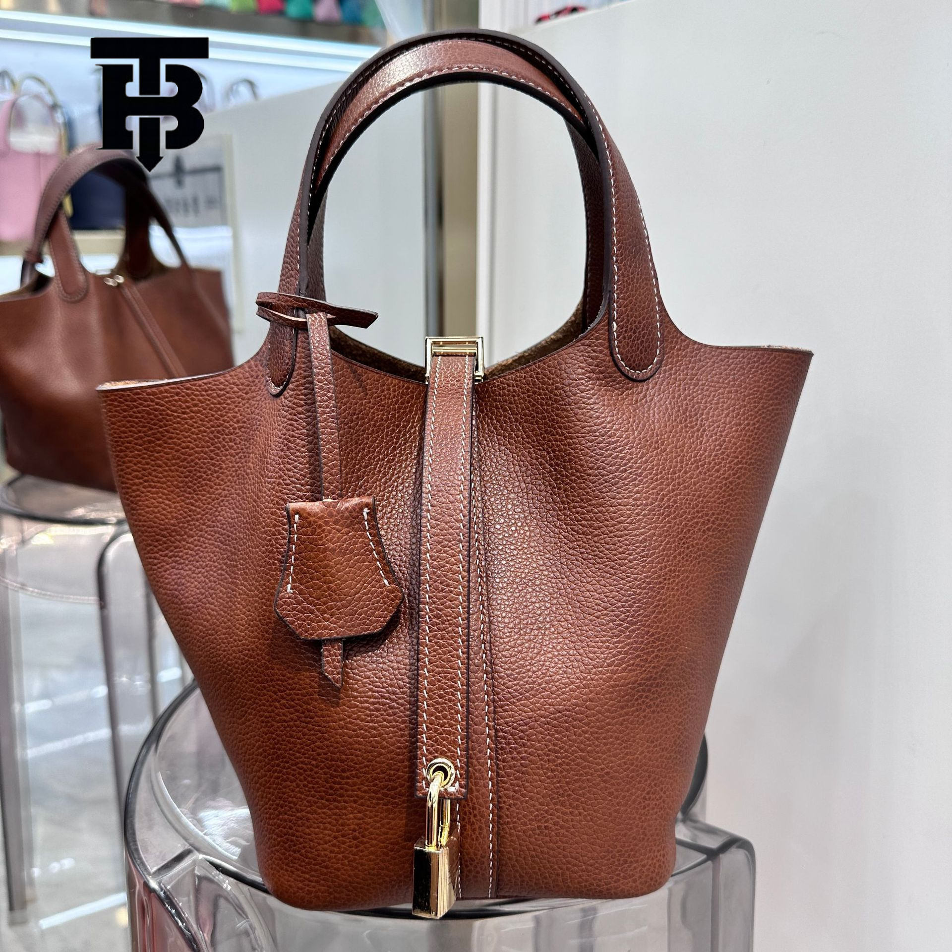TB BHULAMTE Designer Bag 2025 New Bucket Bag Tote Bag Genuine Leather Handbag Mommy Bag Bride Luxury Bag Wedding Bag High-end Feel