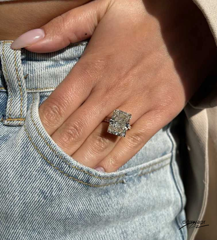 14K ddmydec Yellow Gold Radiant Cut Grown 1- 5Ct CVD Dia Ring Lab Dia Engagement Halo Ring IGI ddmydec