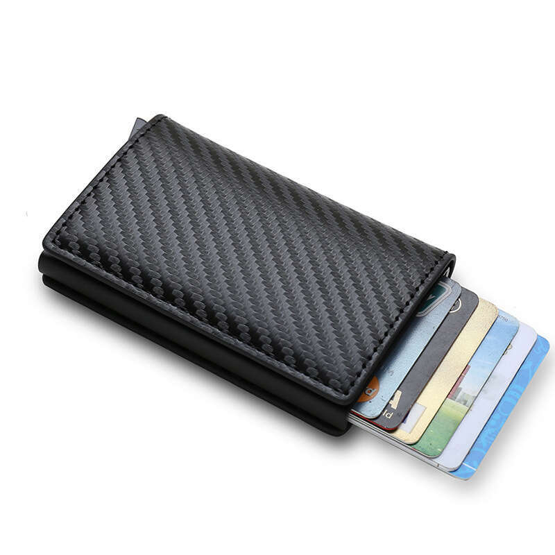 RFID Anti-Magnetic Anti-Theft Men's Aluminum Alloy Metal Sleeve Bank Card Holder Wallet Money Clip