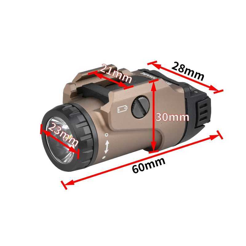 New tactical FOXTROT1X hanging flashlight 800lm illumination hunting weapon air gun reconnaissance light LED light 20mm trackXJ250905