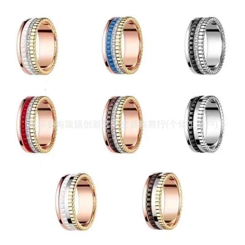 High Version Baojia Poetry Dragon Fortune Couple Gear Rotating Unisex Rings Bands