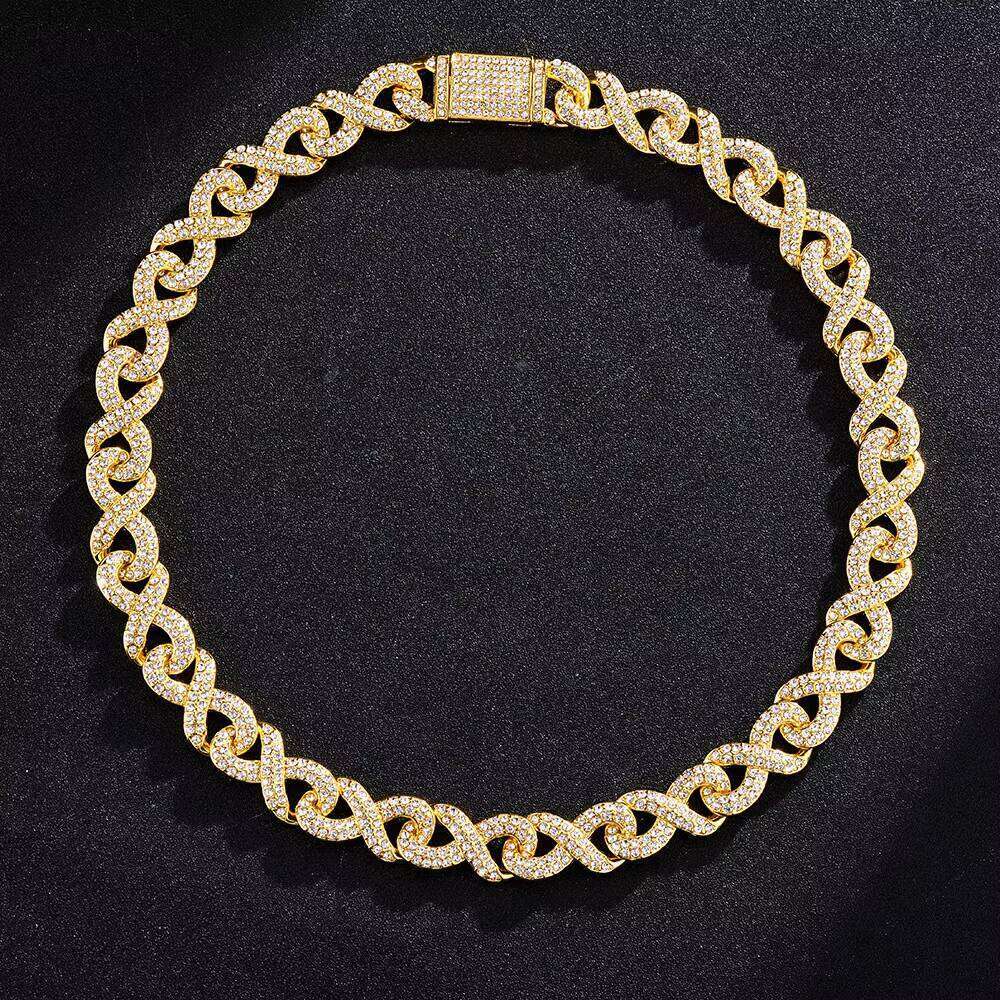 Dropshipping Men's Iced Out Gold/Sier Dia Chain Cuban Link Bracelet Hip Hop Rapper Jewelry Zircon Stainless Steel Material
