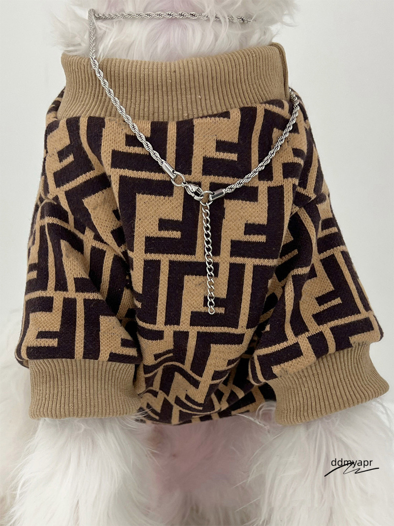 Designer Pet Sweater Large Dog Clothes ddmyday Autumn And Winter Fashion Brand Warmer Than Bear Corgi Giant Expensive Teddy Golden Hair Samoyed