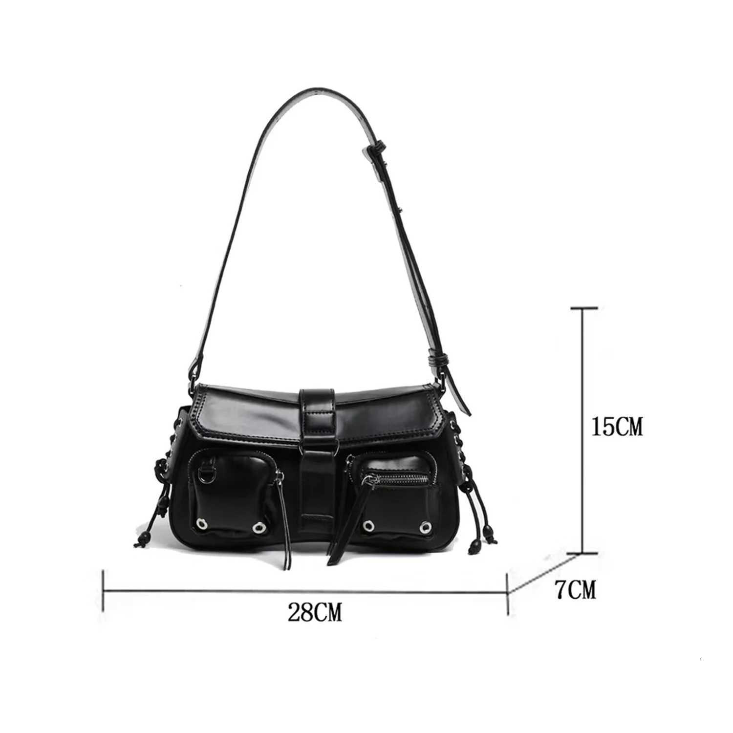 Handbags For Women Designer Purses Multiple pockets Underarm Shoulder Bags PU Leather Ladies messenger Bag black totes Z250903