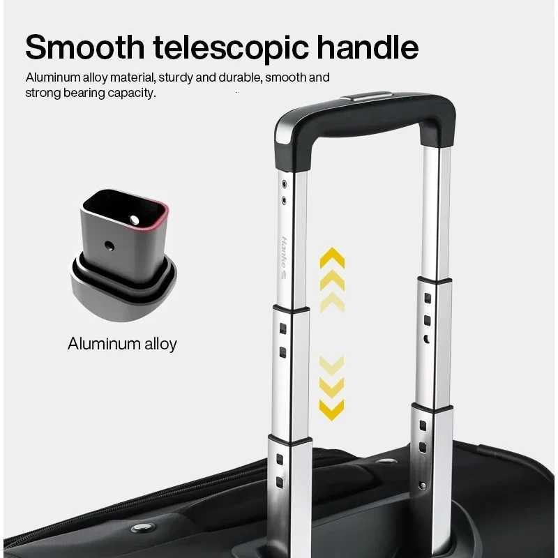 Hanke Men Business Travel Luggage Women Carry On Suitcase Spinner Wheels Rolling Bag 16 18 Inch Z250905