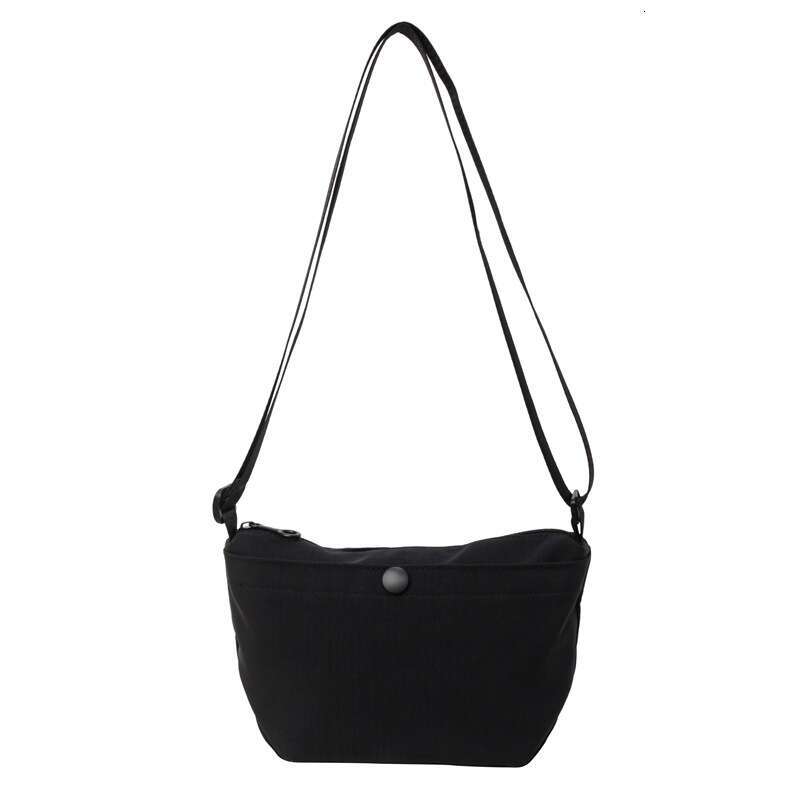 Solid Color Casual Versatile Small Crossbody Portable Simple Coin Purse Phone Single Shoulder Diagonal Canvas Bag