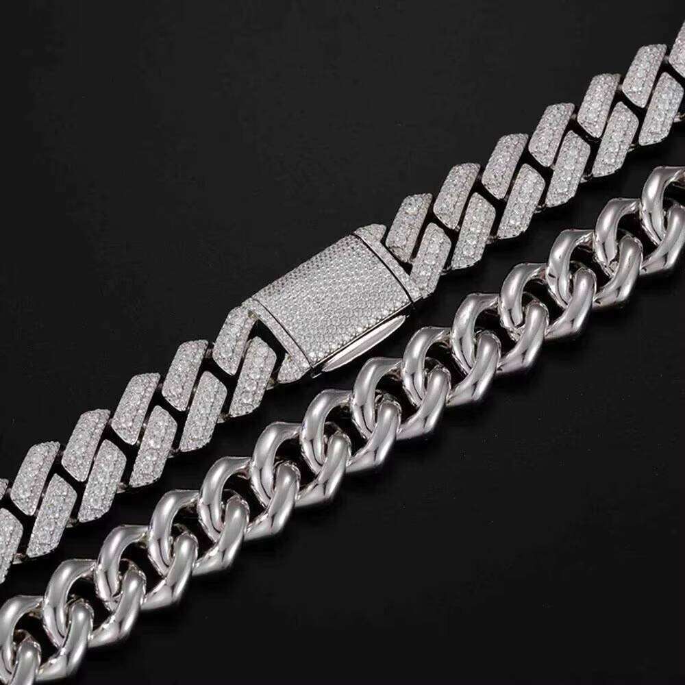 Moissanite Dia Hip Hop Cuban Chain Fashionable Jewelry