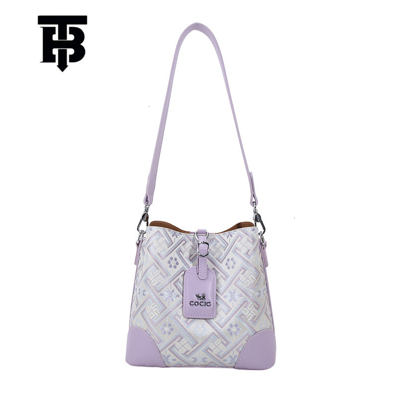 TB BHULAMTE Designer Bag Dropshipping New Chinese Style Bucket Bag 2025 Niche High-end Feel Single Shoulder Crossbody Luxury Bag Bag Wholesale