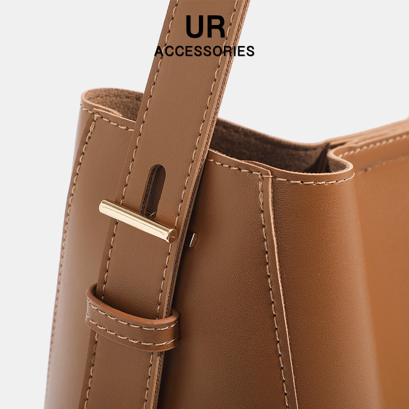 2025 New Large Capacity High-End Single Shoulder Crossbody Casual Retro Tote Bag, Bucket Bag