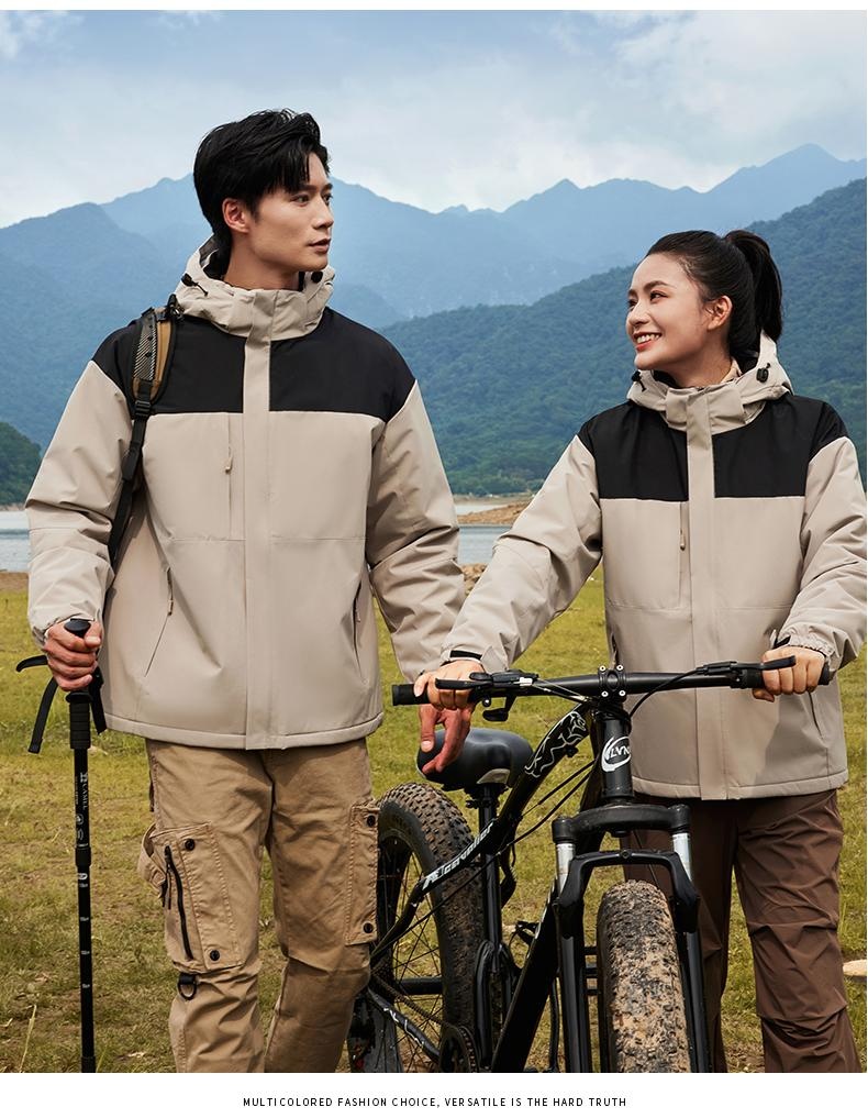 Model 669 - Detachable Hooded Ultra-Soft Silver Fox Fleece One-Piece Winter Jacket