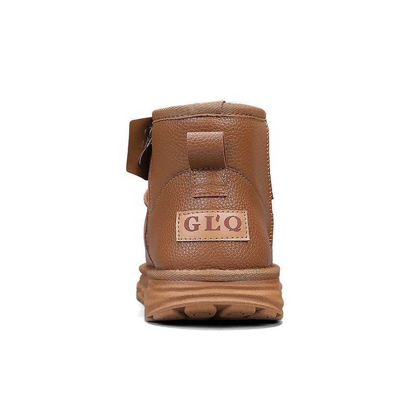 UGC Brand Waterproof Ankle Snow Boots Men Winter Cotton Shoes Plush Fur Snowboots Snowshoe Microfiber Leather Antiskid Outdoor L250905