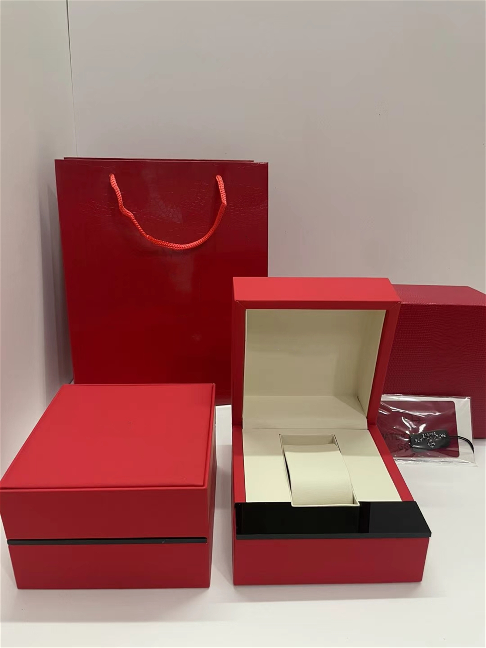 TOP brand Top Quality Boxes PPity watch Original Box Accessories wholesale montre Watches Booklet Card Tags and Papers In English Swiss Watches Boxes Many are the box