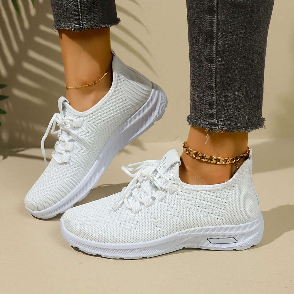 36-41 Large Size Summer New Fashion Casual Sneakers Single Designer Shoe Flyknit Women's Shoes