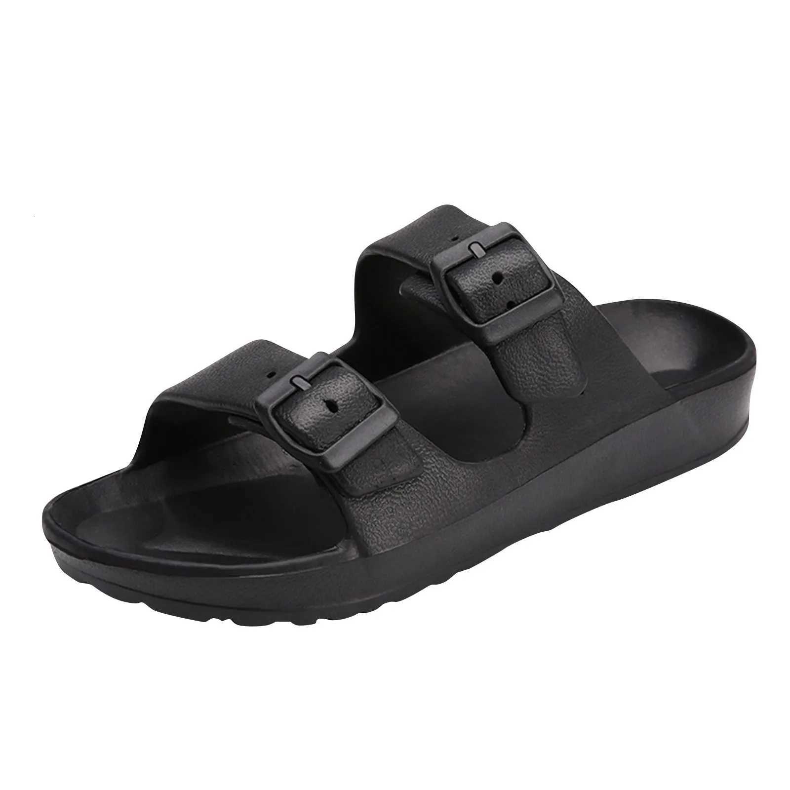 Summer Fashion Home WomenS Shoes Thick Bottom Solid Color Bathroom Slippers Zapatos Mujer 2024 Tendencia Sandali Piatti W250905