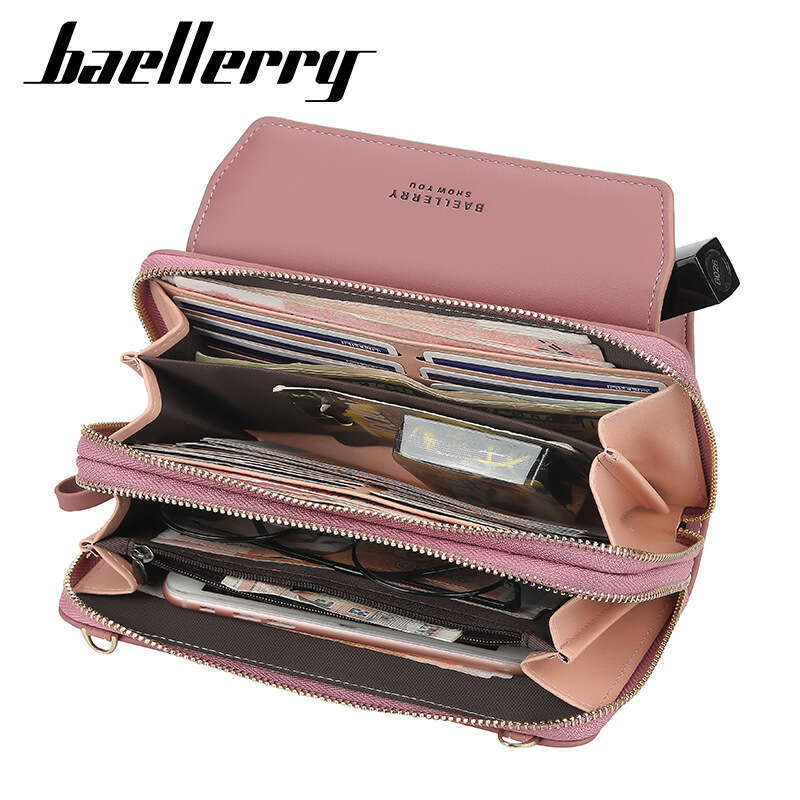 New Women's Crossbody Korean Style Ins Fashion Versatile Exquisite High-end Multi-card Slot Shoulder Phone Bag