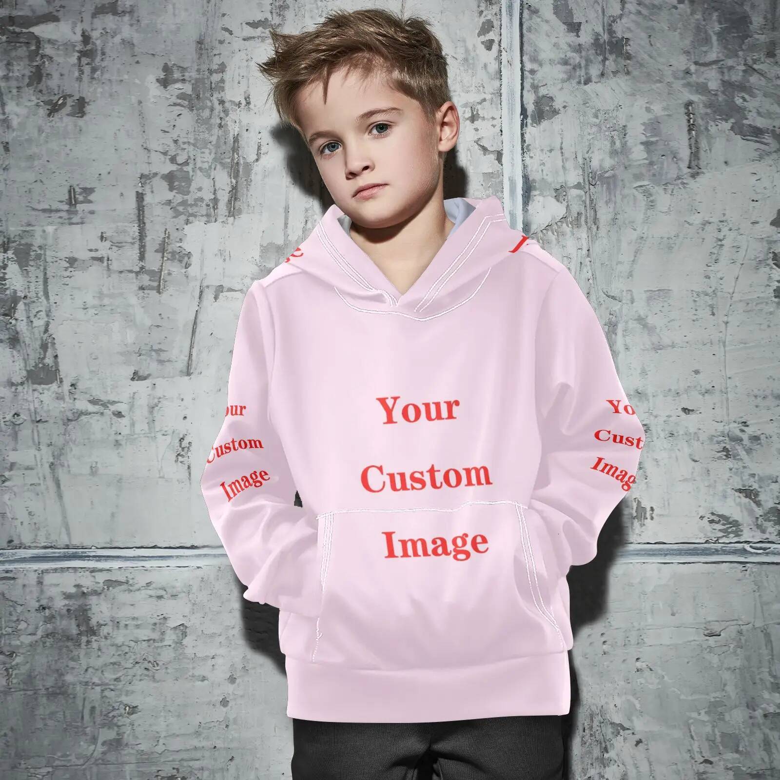 2025 Sweatshirts Kids Boys Girls Clothes Hooded Custom Pattern Hoodie Children's Pullover Tops Autumn Early Winter Hoodies Coat