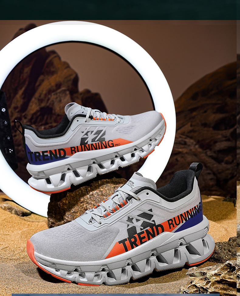 Men's sports shoes 2025 new style breathable mesh hiking and running shoes shock-absorbing casual shoes Size 39-45 Free Shipping