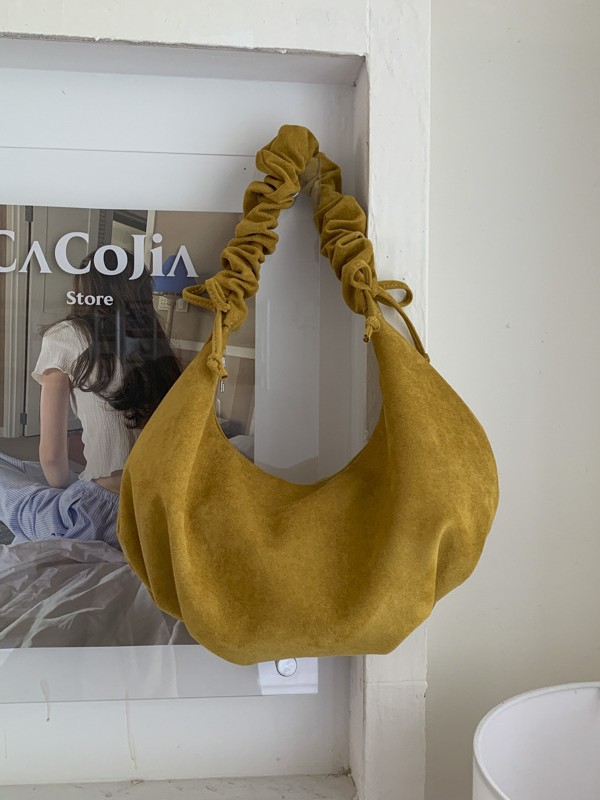 Autumn New Solid Color Fashion Versatile Popular Armpit Simple And Elegant Shoulder Large Capacity Commuting Bag